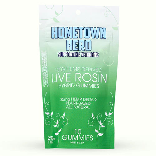 Hometown Hero Δ9 with Live Rosin Gummies