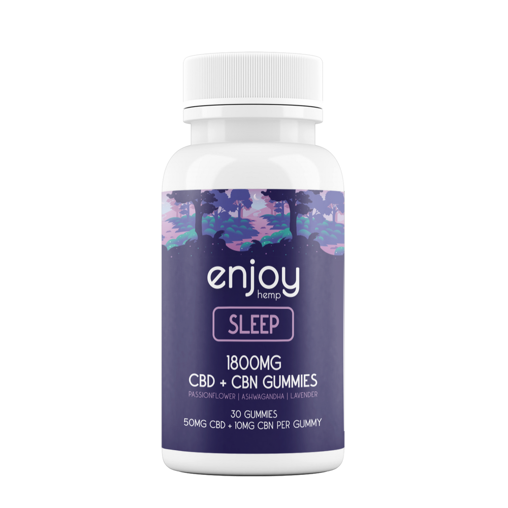 CBD Gummies For Sleep - Full Spectrum CBD + CBN + Lavender + Passionflower + Ashwagandha